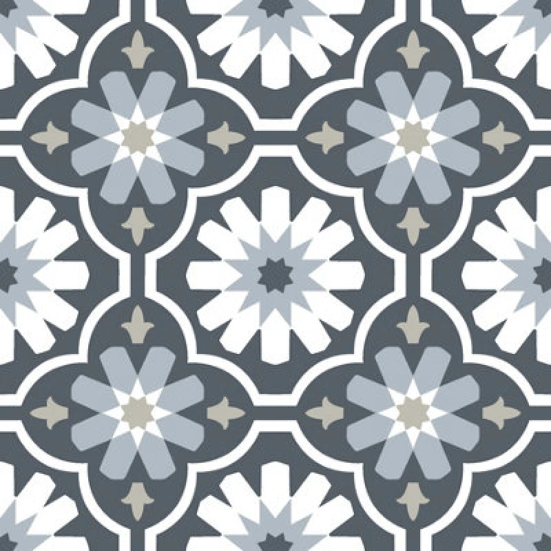 Image of Floor Pops Floorpops Sevilla Peel & Stick Floor Tiles Navy WNXZR Unisex