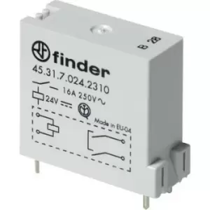 Image of Finder 45.31.7.024.0310 PCB relay 24 V DC 16 A 1 maker 50 pc(s)