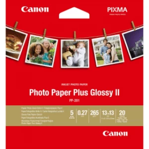 Image of Canon PP-201 13x13cm Glossy Photo Paper Plus 265g x20