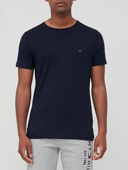 Image of Tommy Hilfiger Back Print Logo T-Shirt - Desert Sky, Desert Sky Size M Men