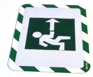 Image of Tarifold Magneto A4 Safety Frames Adhesive Green/White PK2