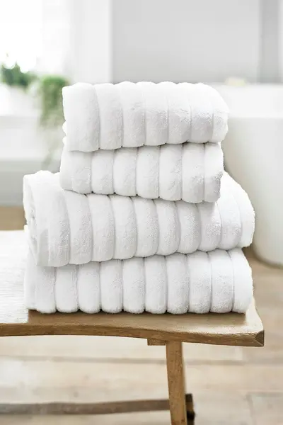 Image of The Lyndon Company Ribbleton Zerotwist Cotton Towels White