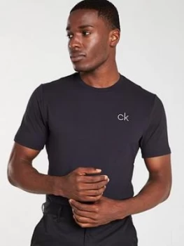 Image of Calvin Klein Golf Newport Tee - Black, Size S, Men