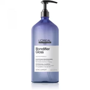 Image of LOreal Professionnel Serie Expert Blondifier Beautifying and Regenerating Shampoo for Lightened, Cool Blonde Hair 1500ml