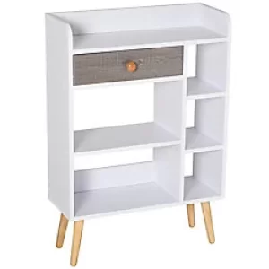 Image of HOMCOM Shelf 836-181WT White 240 x 600 x 908 mm