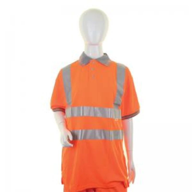Image of Beeswift Beeswift Ladies High Visibility Short Sleeve Polo Shirt Orange M LPK26ORM LPK26ORM