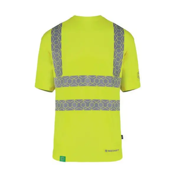Image of Beeswift Envirowear Beeswift Envirowear High Visibility Short Sleeve T-Shirt Saturn Yellow 3XL EWCTSSY3XL