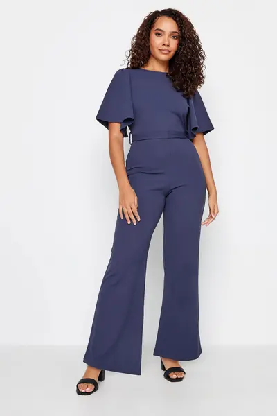 Image of Petite Womens Angel Sleeve Jumpsuit