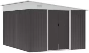 Image of 845-529GY Outsunny 11.3 x 9.2ft Garden Metal Storage Shed