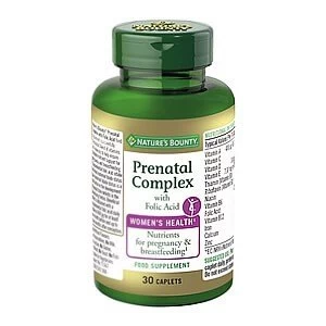 Image of Natureamp39s Bounty Prenatal Complex with Folic Acid 30 Caplets