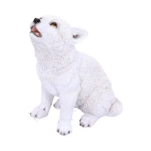 Image of Winters Cry Howling Wolf Pup Ornament