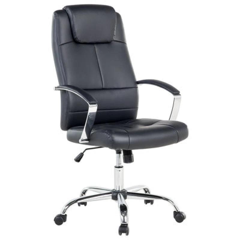 Image of Beliani Executive Chair Winner Faux Leather Black