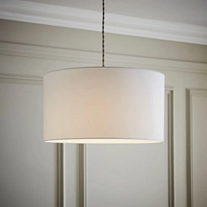Image of MINISUN Ceiling Light Shade Lampshade Drum Pendant Easy Fit Small Medium Large Lighting - Large - White 26255