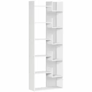 Image of HOMCOM Freestanding Modern 6-tier Bookshelf White