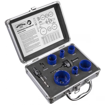Image of Worksafe WSEHSK Hole Saw Kit - Electricians