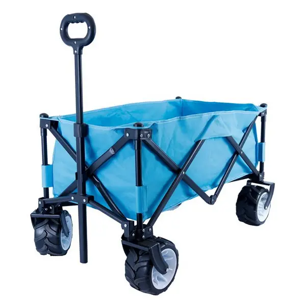 Image of Streetwize All Terrain Heavy Duty Outdoor Trolley - Blue 89x49x57cm