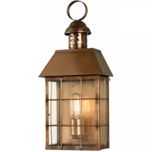 Image of Loops - Outdoor IP44 Wall Light Sconce Solid Brass LED E27 100W Bulb Outside External