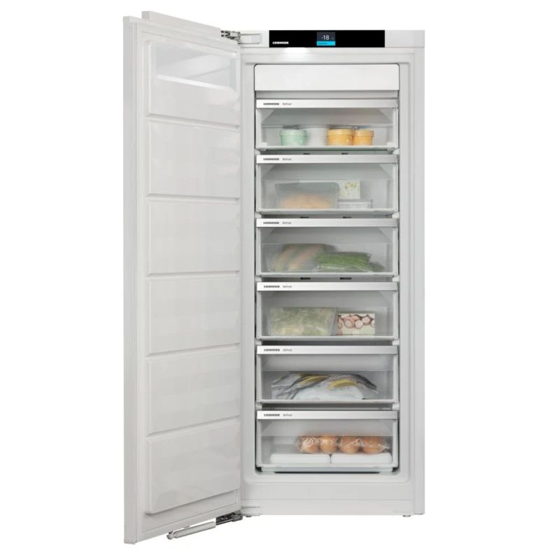 Image of Liebherr Prime SIFNdi4556 Integrated 140cm Small Upright Freezer with Fixed Door Hinge Kit - D Rated