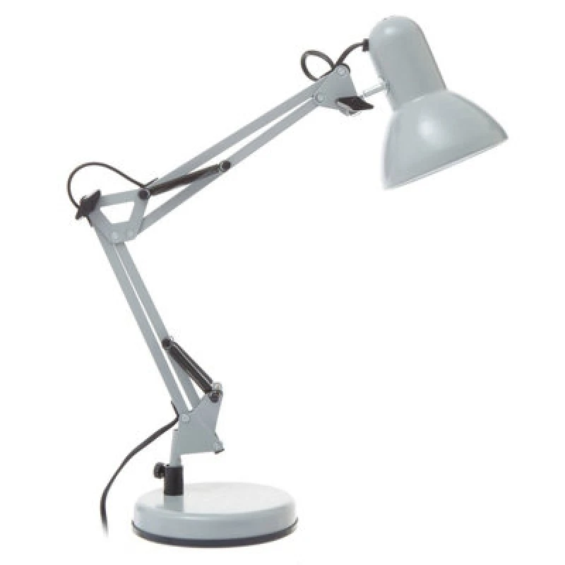 Image of Orsina Studio Matte Grey Metal Desk Lamp, Adjustable Anglepoise Design Tall Table Lamps, Contemporary Desk Lamp
