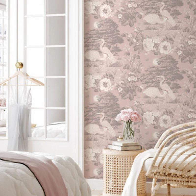 Image of Nina Homes Nina Hancock Home Geo Stag Sage Green Geometric Paste The Paper Wallpaper, Green WL-N10085