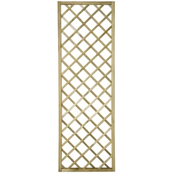 Image of Forest Hidcote Framed Wooden Lattice Trellis - 0.6x1.8m