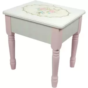 Image of Teamson Kids - Fantasy Fields By Teamson Bouquet Kids Vanity Stool with Storage (no Table) W-3843G/2 - Pink