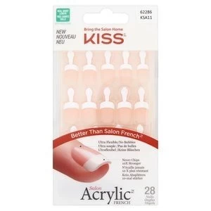 Image of Kiss Salon Acrylic Fake Nail Kit - Power Play Nude