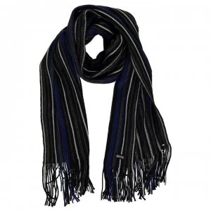 Image of Lonsdale College Scarf Mens - Black Stripe