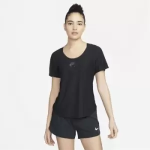 Image of Nike Air DriFit Short Sleeve T Shirt Womens - Black