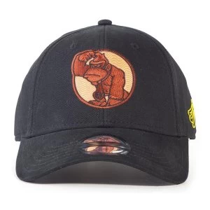 Image of Nintendo - Donkey Kong Logo Patch Adjustable Cap (Black)