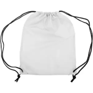 Image of Stafford Plain Drawstring Tote Bag - 13 Litres (One Size) (White) - Shugon
