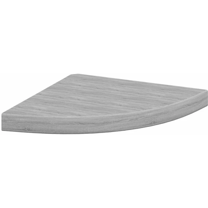 Image of VIDAXL Vidaxl - Wall Corner Shelf Concrete Grey 35x35x3.8cm mdf 8720286417430