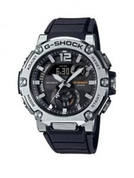 Image of Casio Casio G-Shock G-Steel LED Light 200M Water Resistant Silver Dial Black Silicone Strap Mens Watch