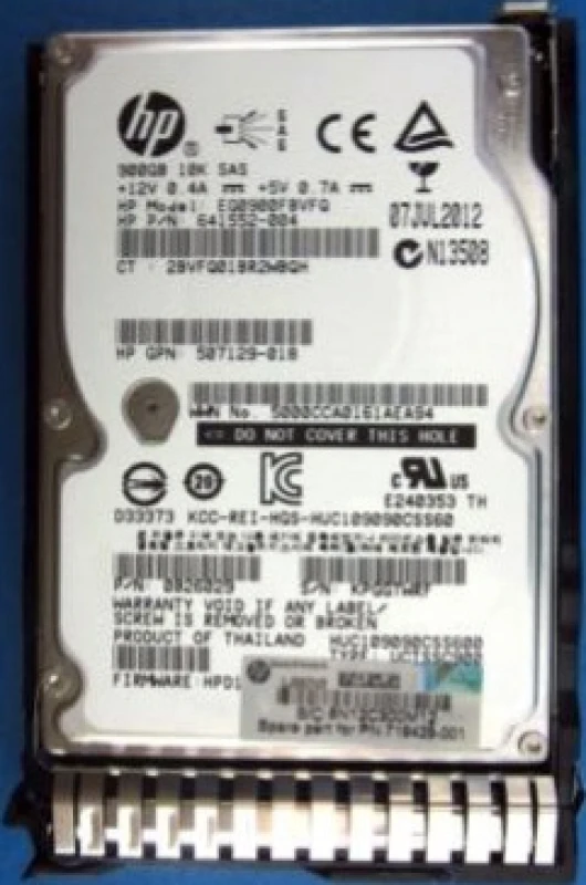 Image of HPE 719429-001 internal hard drive 900 GB 10000 RPM 2.5" SAS