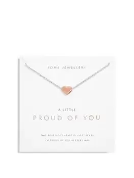 Image of Joma Jewellery A Little... Proud Of You - Silver And Rose Gold Necklace (46Cm + 5Cm Extender)