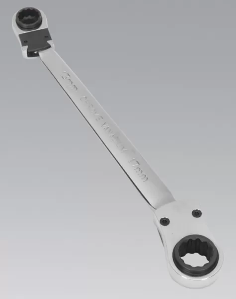 Image of Genuine SEALEY AK6389 Ratchet Ring Spanner 4-in-1 Reversible Metric