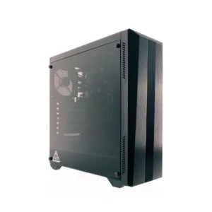 Image of Riotoro CR100TG RGB Gaming Case with Tempered Glass Window & RGB Front Panel, ATX, No PSU, Tempered Glass, 1 x 12cm Fan,...