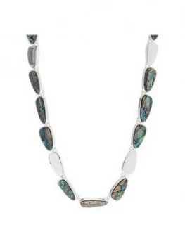 Image of Mood Silver Plated Abalone Inlay Necklace