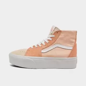 Image of Womens Vans Sk8-Hi Tapered Stackform Soft Suede Casual Shoes