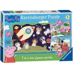 Image of Ravensburger Peppa Pig 3 Jigsaw Puzzles (15, 20, 25 pieces)