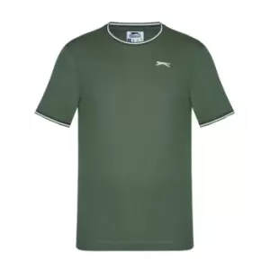 Image of Slazenger Tipped T Shirt Mens - Green