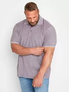 Image of BadRhino Badrhino Burgundy Birdseye Polo, Red, Size 3XL, Men