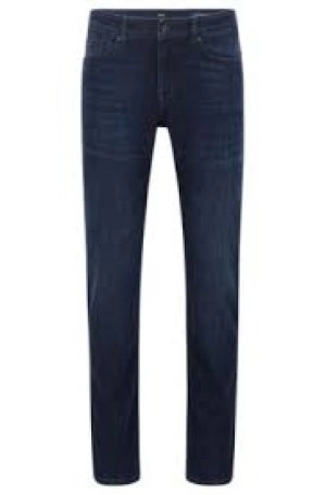Image of Hugo Boss Delaware Slim Fit Jeans Mid Blue Size 30 Men