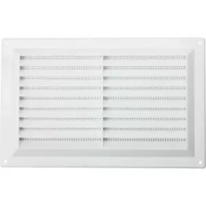 Image of Fixed Louvre Vent - 229 x 152mm - White Plastic