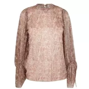 Image of Ted Baker Missiy Bishop Sleeve Top - White