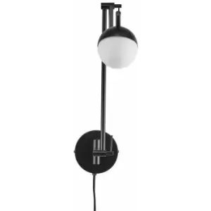 Image of Nordlux Contina Globe Wall Lamp Black, G9