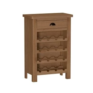 Image of Rosewell Natural Oak Wine Cabinet