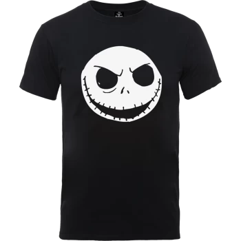 Image of Disney The Nightmare Before Christmas Jack Skellington Black T-Shirt - XS