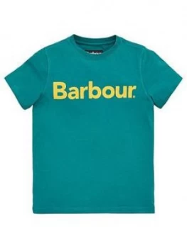 Image of Barbour Boys Short Sleeve Logo T-Shirt - Green
