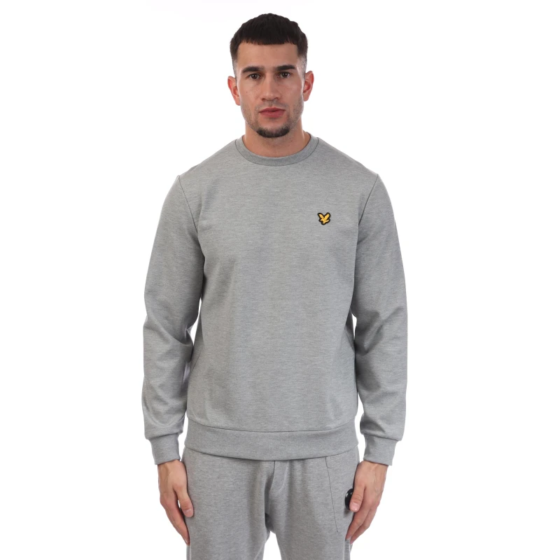 Image of Lyle and Scott Crewneck Fly Fleece Grey male XS